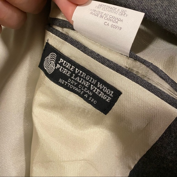 VINTAGE VIRGIN WOOL OVERSIZED BLAZER - Picture 7 of 8